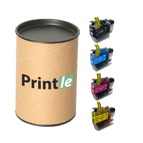 Brother LC-421 kasečių rinkinys c/m/y/bk (Printle) - Image 1