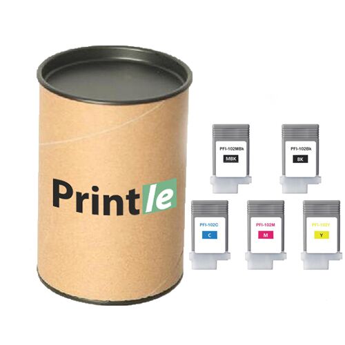 Canon PFI-102 kasečių rinkinys (Printle) - Image 1