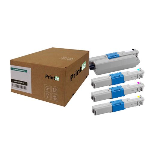 OKI 4497353 kasečių rinkinys c/m/y/bk (Printle) - Image 1