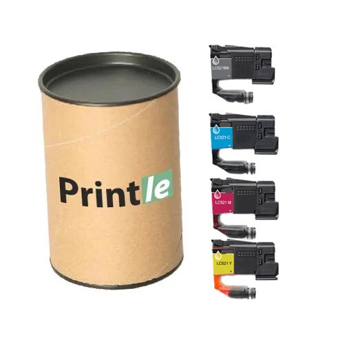 Brother LC-521 kasečių rinkinys c/m/y/bk (Printle) - Image 1